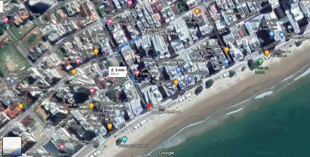 Apartamento a 200m da Praia do Morro com Wifi