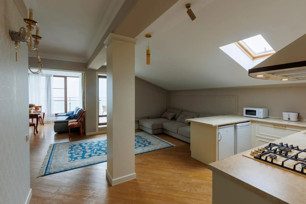 Апартаменты с 2 комнатами с балконом в Tur House