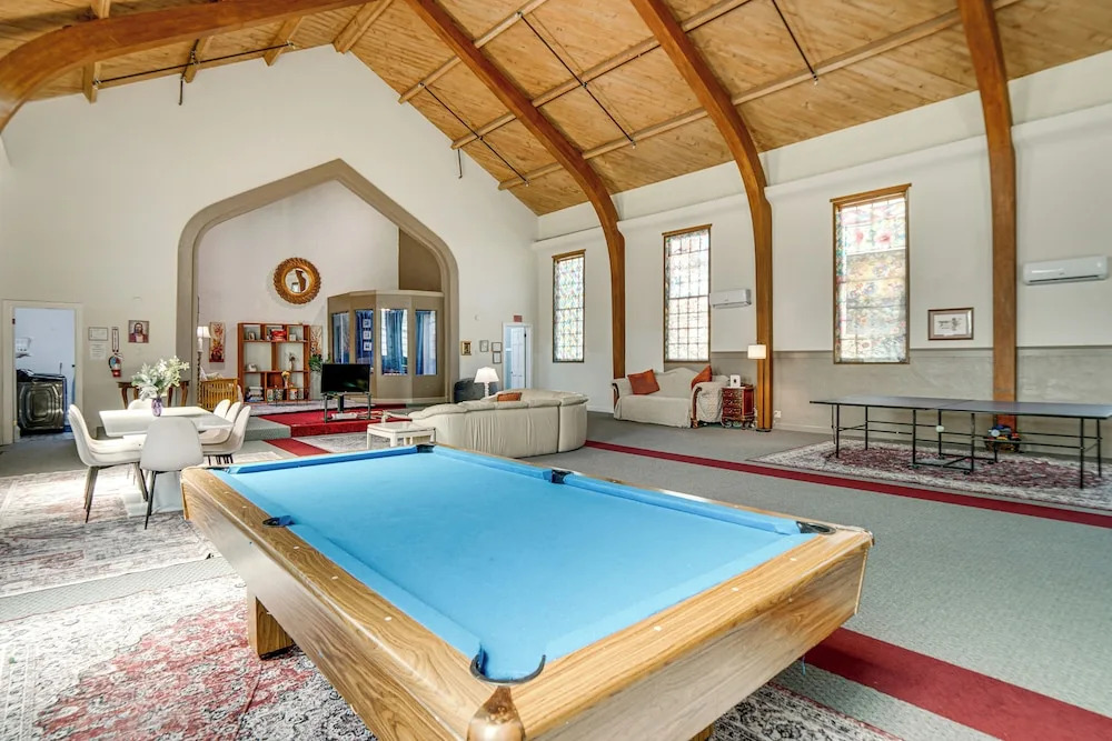 Walk to Clear Lake! Converted Church w/ Game Room