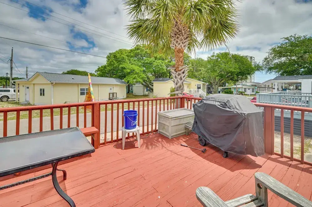 Walk to Shore: Myrtle Beach House w/ Private Deck!