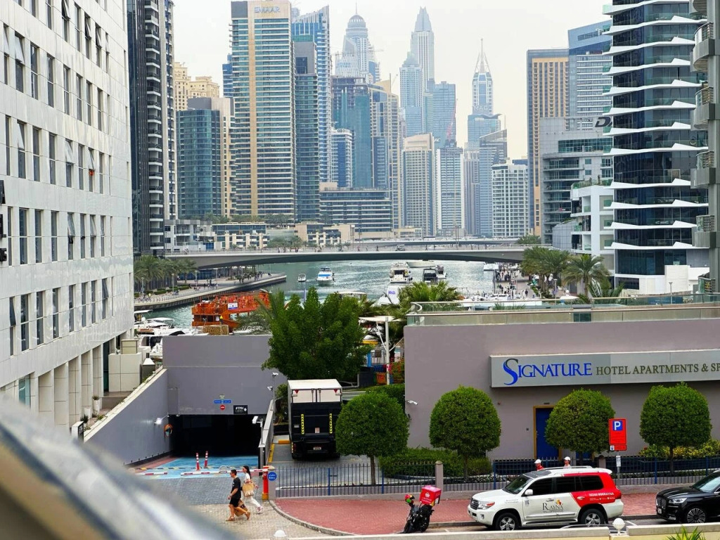 Квартира Marina Canal Studio Balcony Near JBR Beach