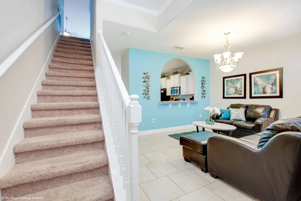 Tropical Luxury Near Disney! Professionally Decorated With Huge Pool, Game Room. 6bd/ 4.5ba #6st129
