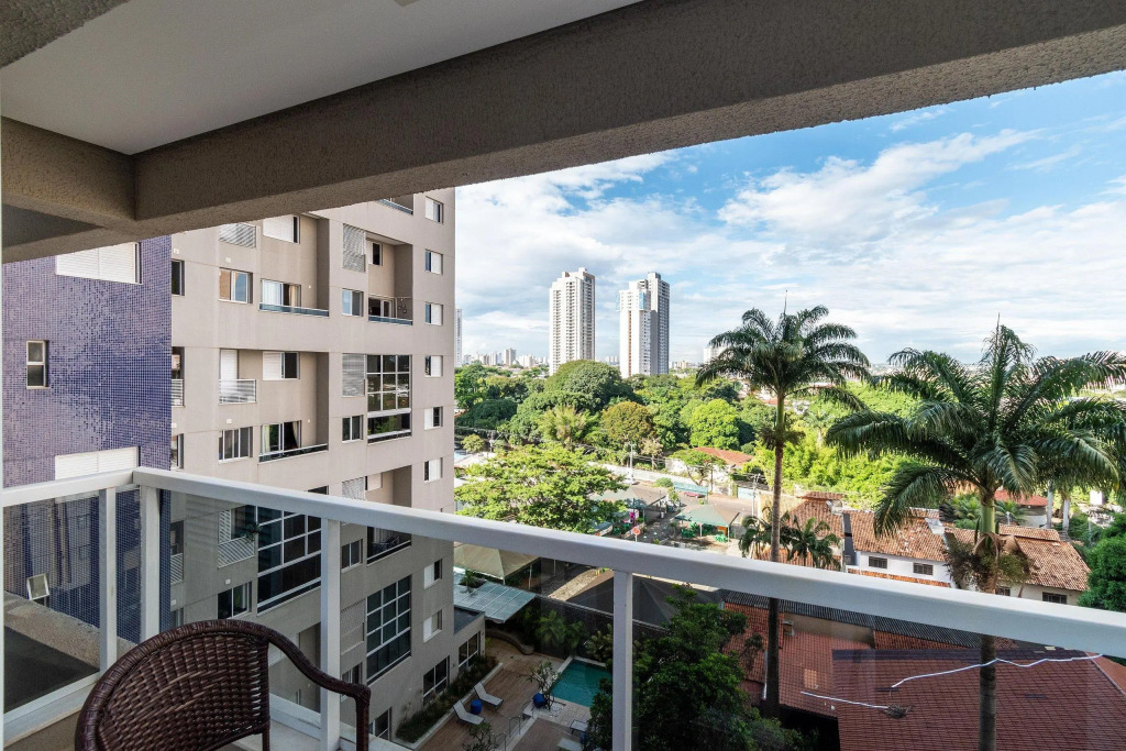Flat Estiloso Com Vista Para Piscina Do The Expression   Setor Bueno   Th606