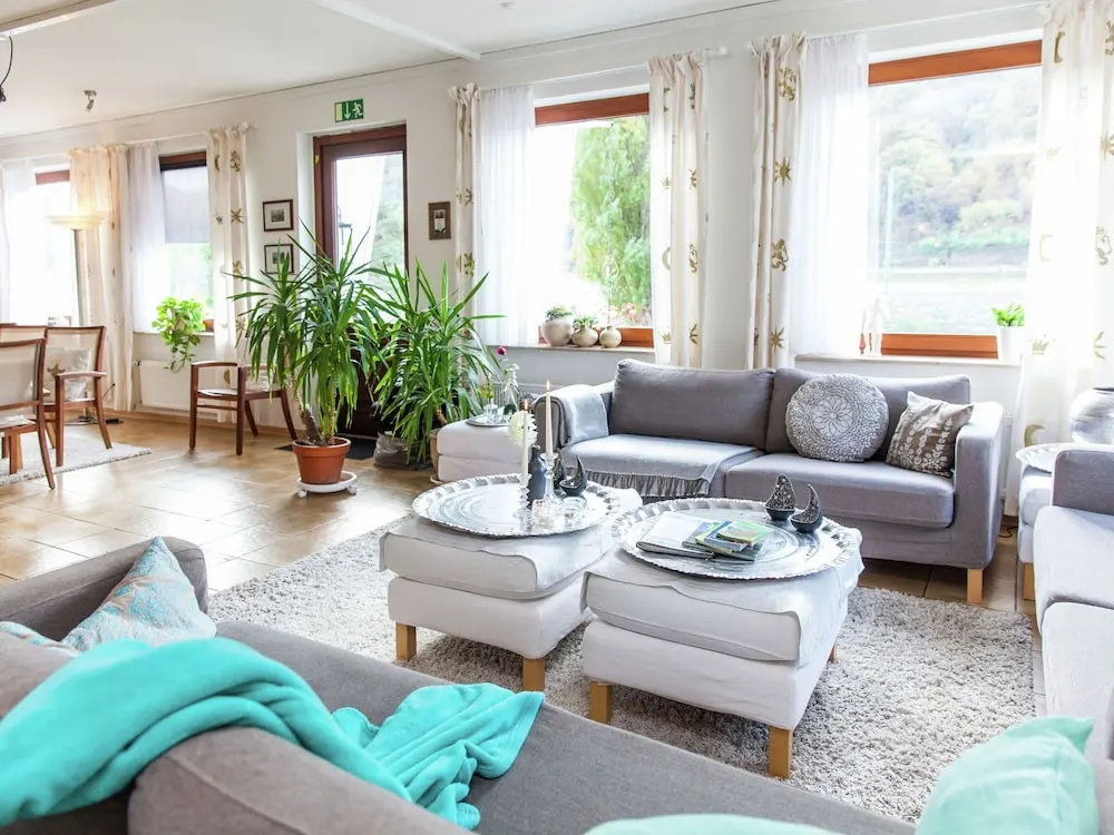 Amazing Holiday Home Directly on the Rhine With Roof Terrace and a Large Garden