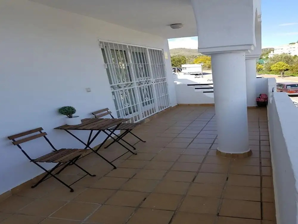 Sunny and spacious apartment with own entrance to pool