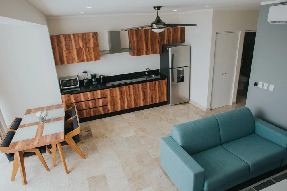 Spacious 2 BR Aldea Zama Private Pool Movie Cinema Gym
