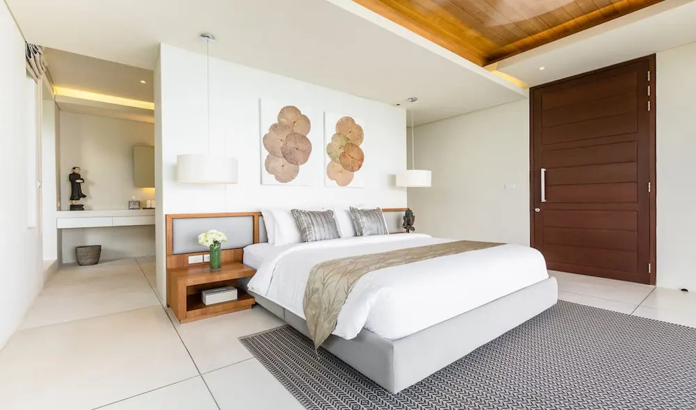 Villa Natha, world-class sea view, gym, massage room, cinema, full service with private dining, north Chaweng