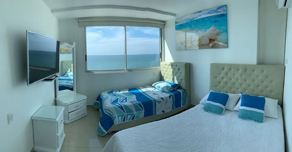 2P1-6 Apartamento Frente Al Mar Con Wifi
