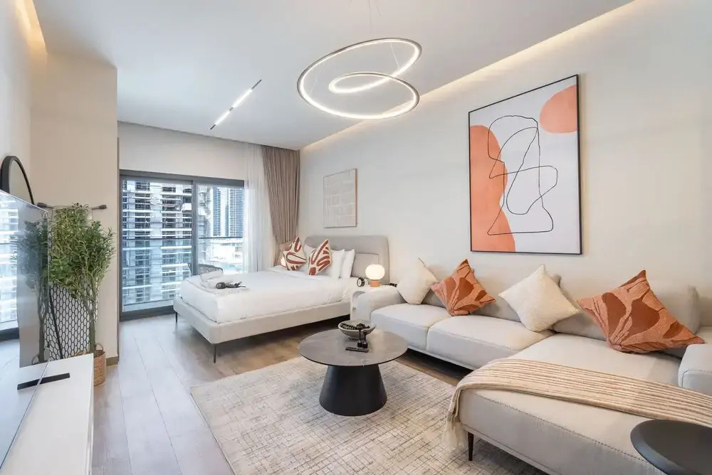 Peaceful Studio Flat That Sleeps 2 in Jumeirah Village Circle