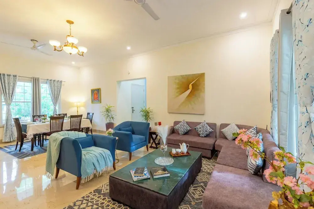 Alaya Stays 3 BHK with Pvt Pool-Daffodil