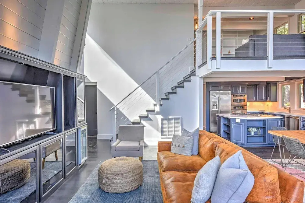 10 Mi to Skiing: Tahoe City A-Frame Home