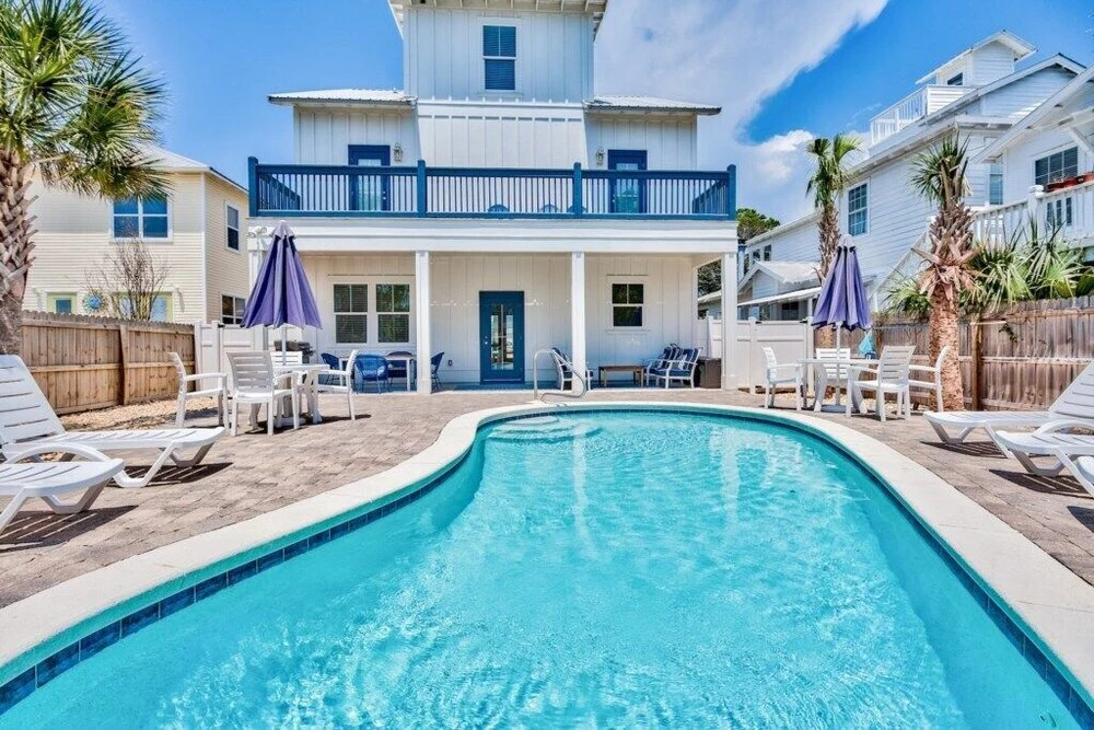 Crystal Gem Heated Pool Beach Chair Setup