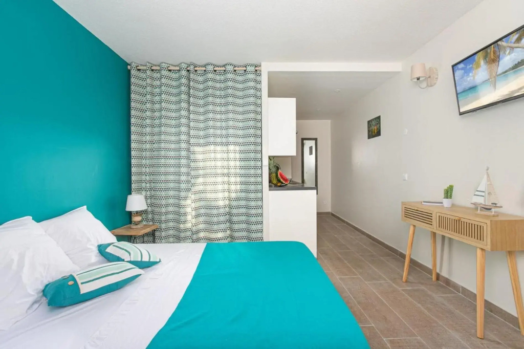 Studio Corail 5 min à pied de la plage - 1BR Studio 5min walk from nice beach