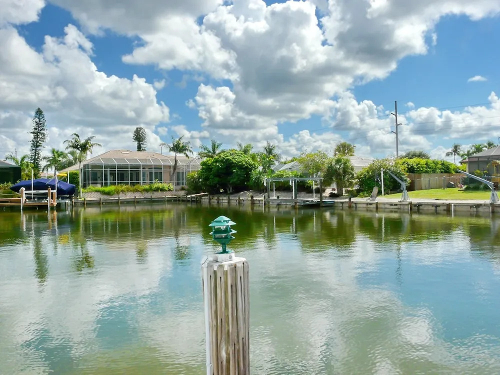 Pet-friendly home with pool and dock with gulf access