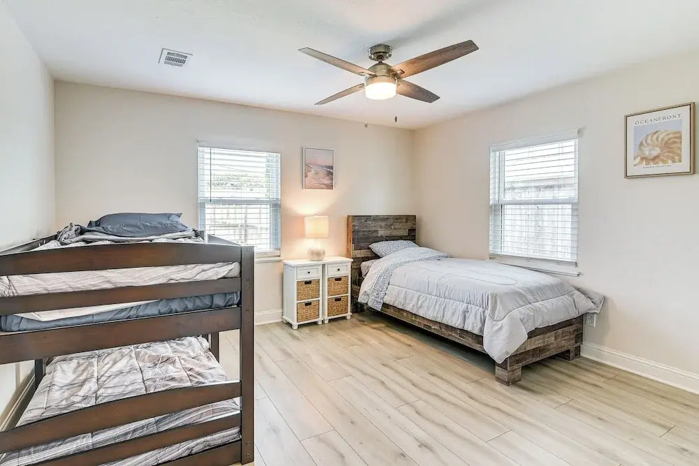 Steps to Seawall: Fenced Family Home in Galveston!
