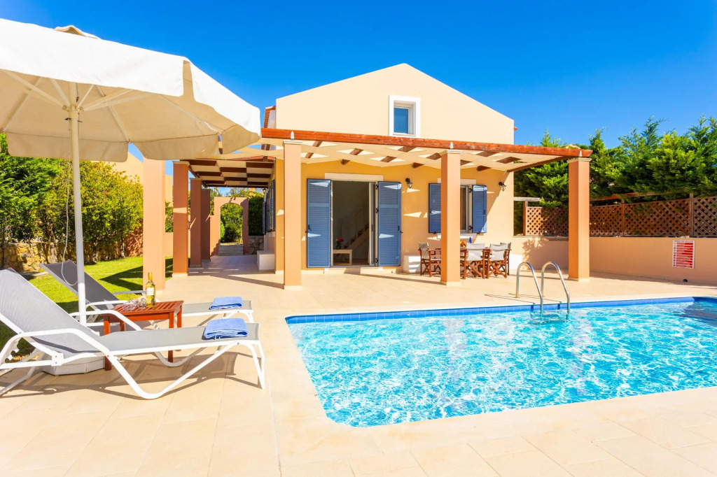 Nafsika Beach House Large Private Pool Walk to Beach Sea Views A C Wifi Car Not Required - 1880