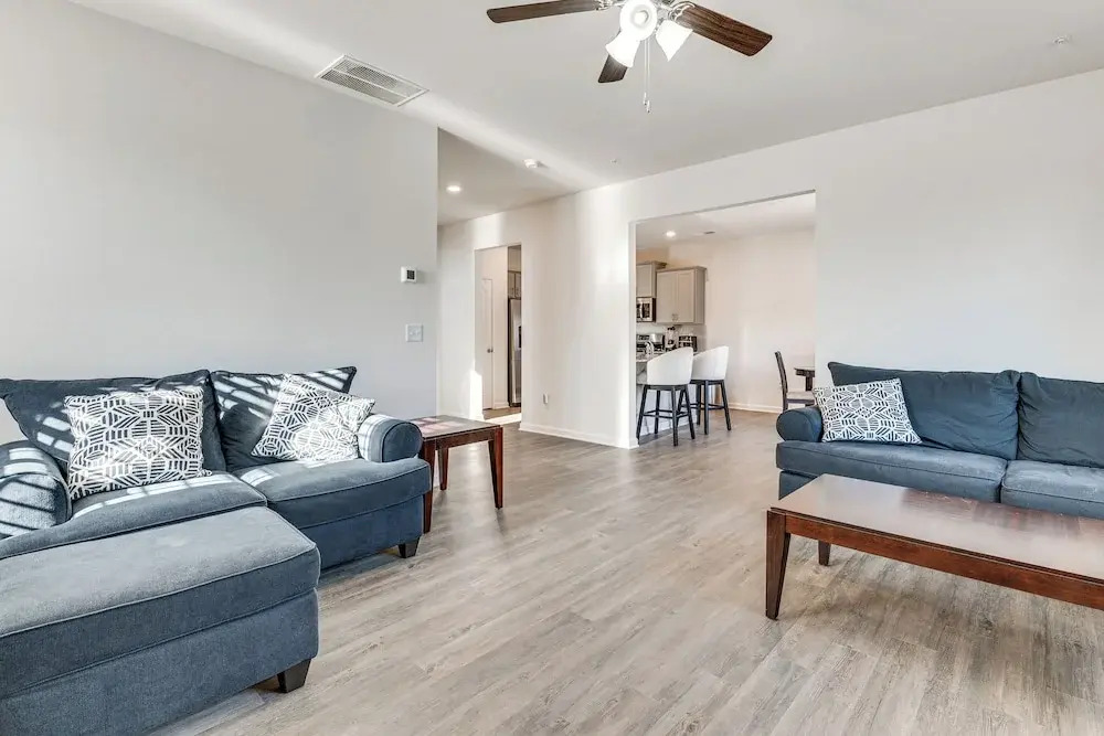 Near Atl! Spacious Townhome w/ Patio & WFH Setup