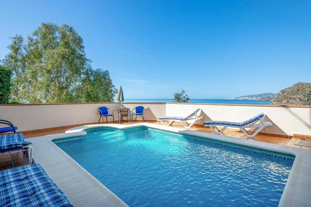 House With 2 Bedrooms in Nerja, With Wonderful sea View, Private Pool,