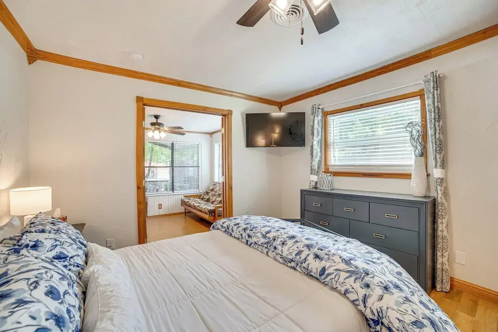 Spacious Deck: Waterfront Home in Gun Barrel City!