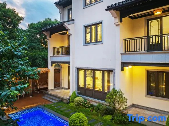 Anji Creek, Starry Sky Swimming Pool, Parent Child Vacation Villa Luxury Creek Stay