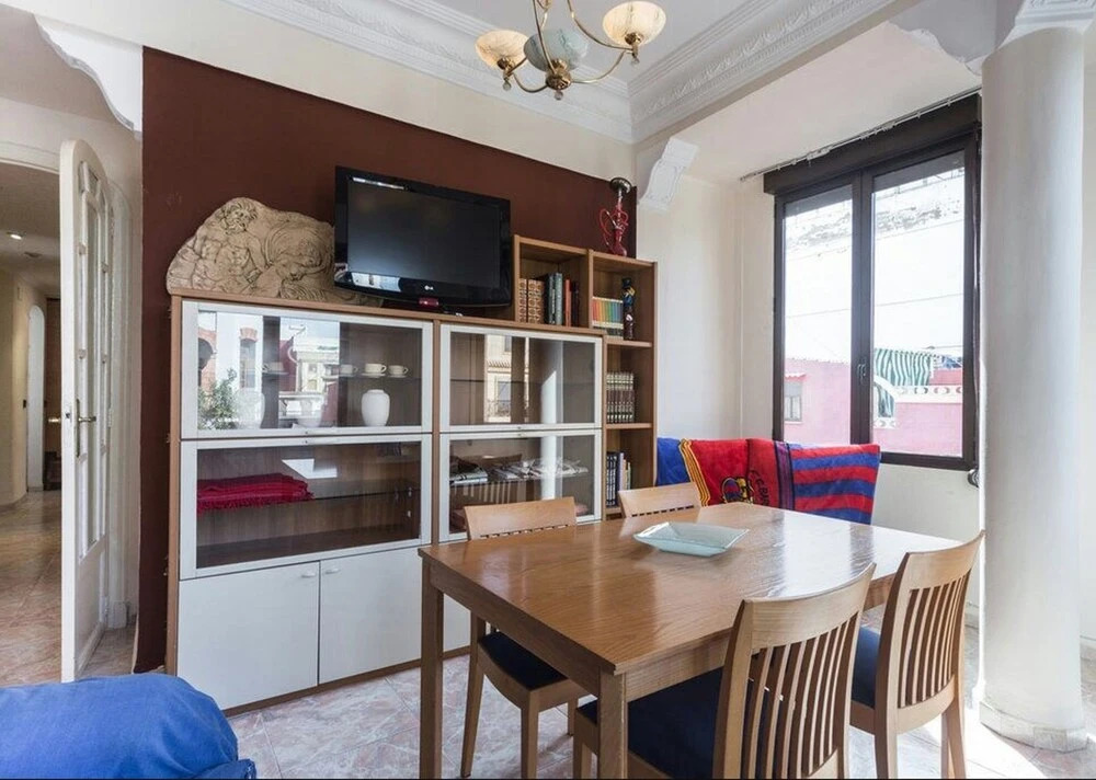 Apartment With 3 Bedrooms in València, With Wonderful sea View and Fur