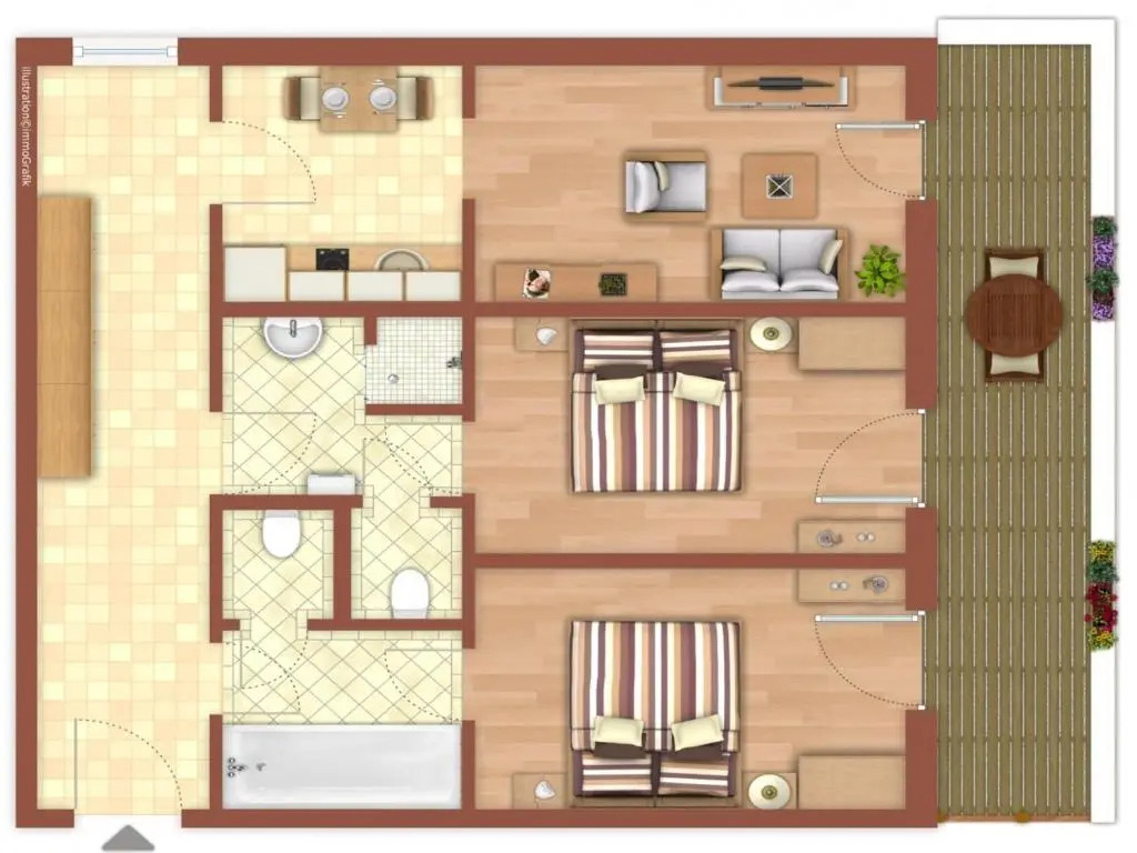 Auszeit im Thierseetal, Gemütliche Ferienwohnung in Tirol, FeWo 3