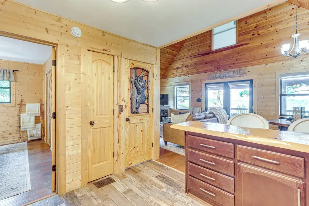 Deck, Panoramic Views: Serene Mineral Bluff Cabin