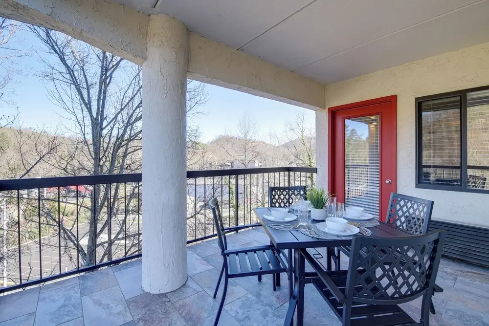 Pool, Views & Steps to Town: Chic Gatlinburg Condo