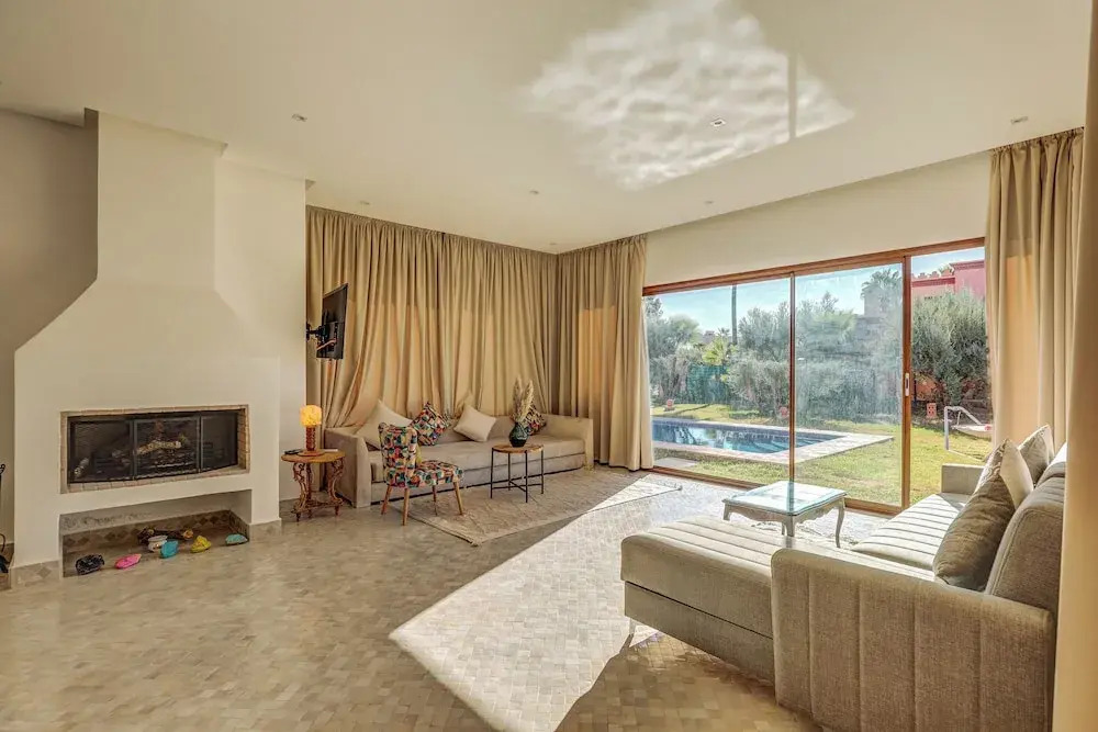 Villa Roseaux heated pool Marrakech
