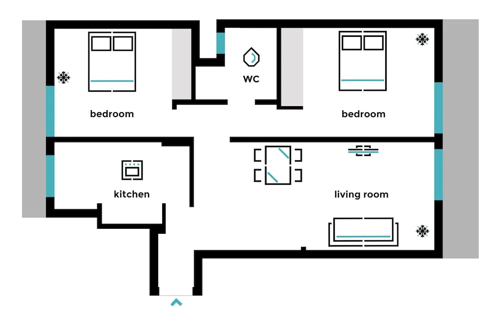 UPSTREET Adorable 2 Bedroom Apartment near Kallimarmaro Stadium