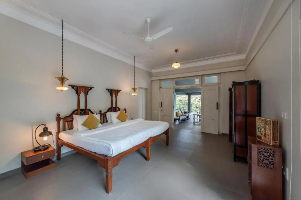 SaffronStays Odeon - 4BR heritage art deco villa with cantilever pool, verandahs & forested lawns