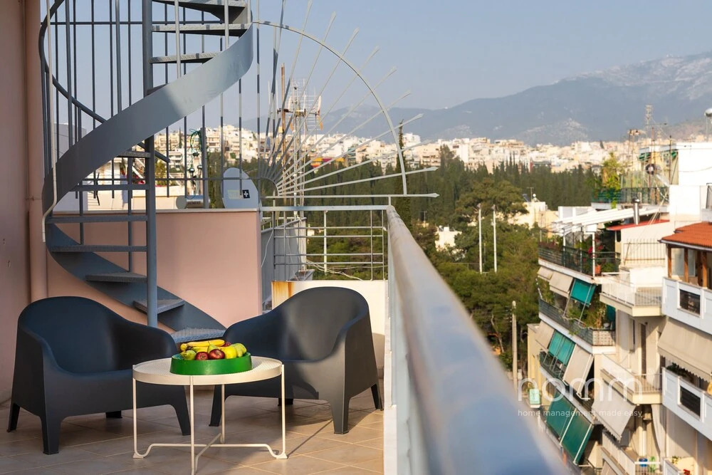 Magnificent 76m² homm Penthouse 6th, Acropolis View