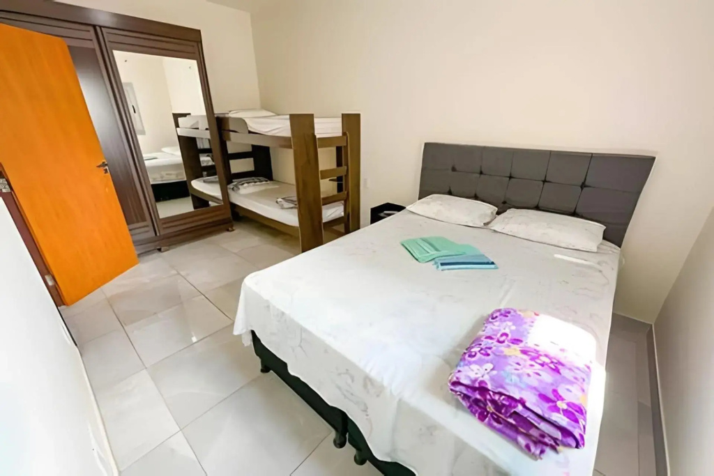 104 - APARTAMENTO 400m do PARQUE DE EXPOSIÇÃO para até 7 HÓSPEDES