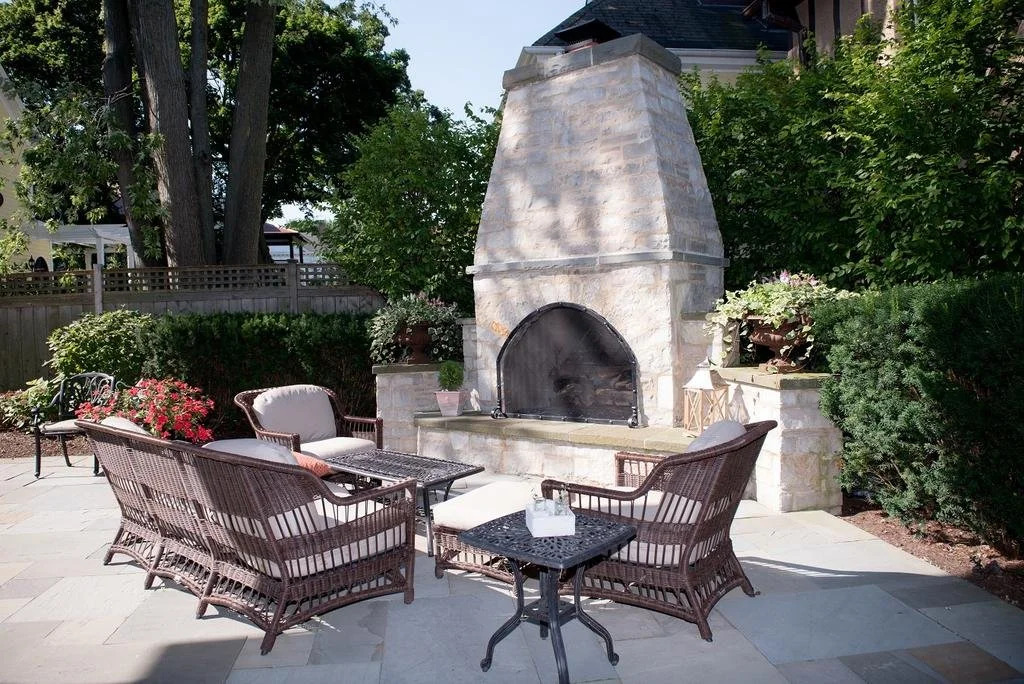 Stone Porch by the Lake