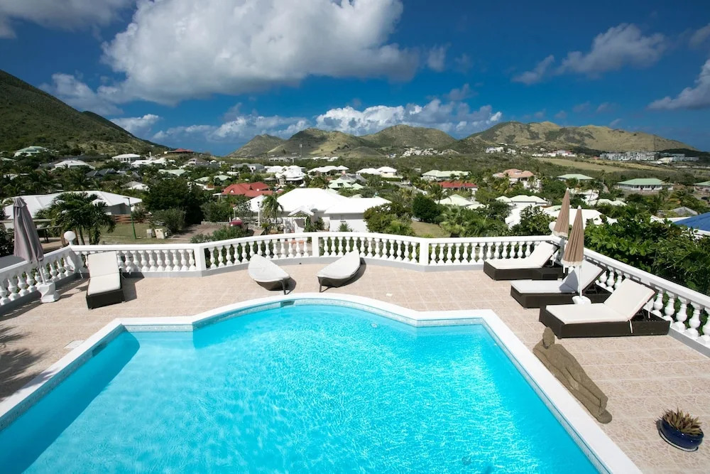 Villa With 3 Bedrooms in ST Martin, With Wonderful sea View, Private P