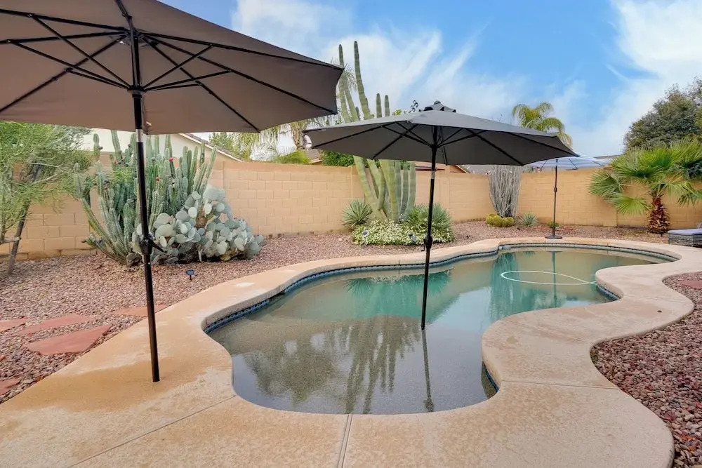 Pool, Fenced Yard: El Mirage Sunshine House