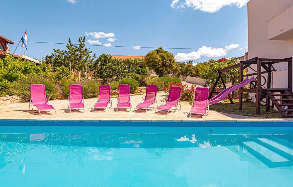 Beautiful Home in Rogoznica with Outdoor Swimming Pool, Hot Tub & 8 Bedrooms
