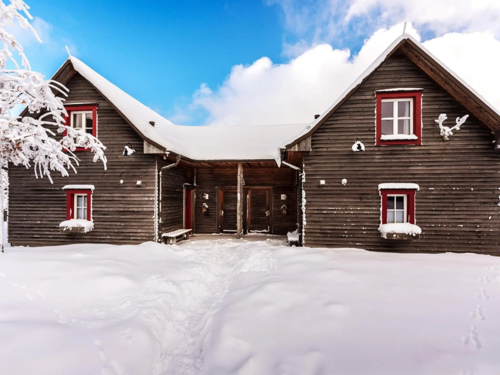 Semi-detached houses, turf house