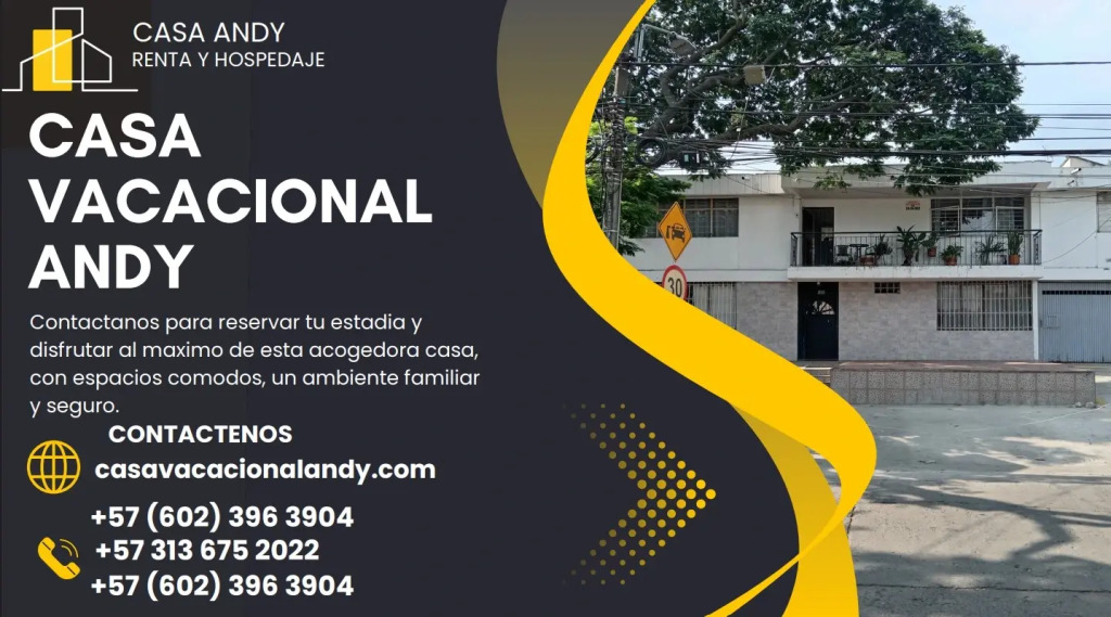 Casa Vacacional Andy En La Ciudad De Santiago De Cali-Colombia.