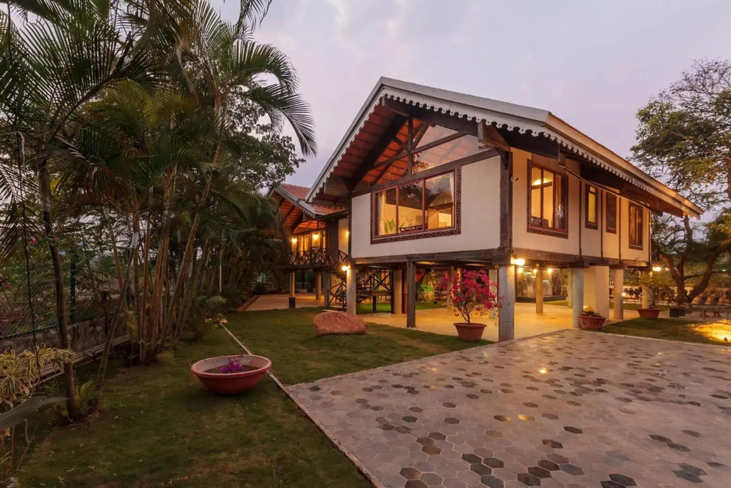Aranyam Villa by StayVista with Modern wooden interiors, Kidszone, Indoor games & plunge pool