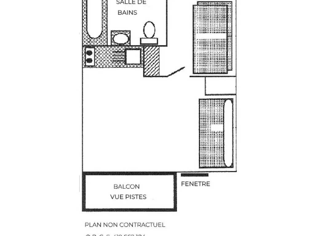 Appartement Les Menuires, 1 pièce, 4 personnes - FR-1-452-52