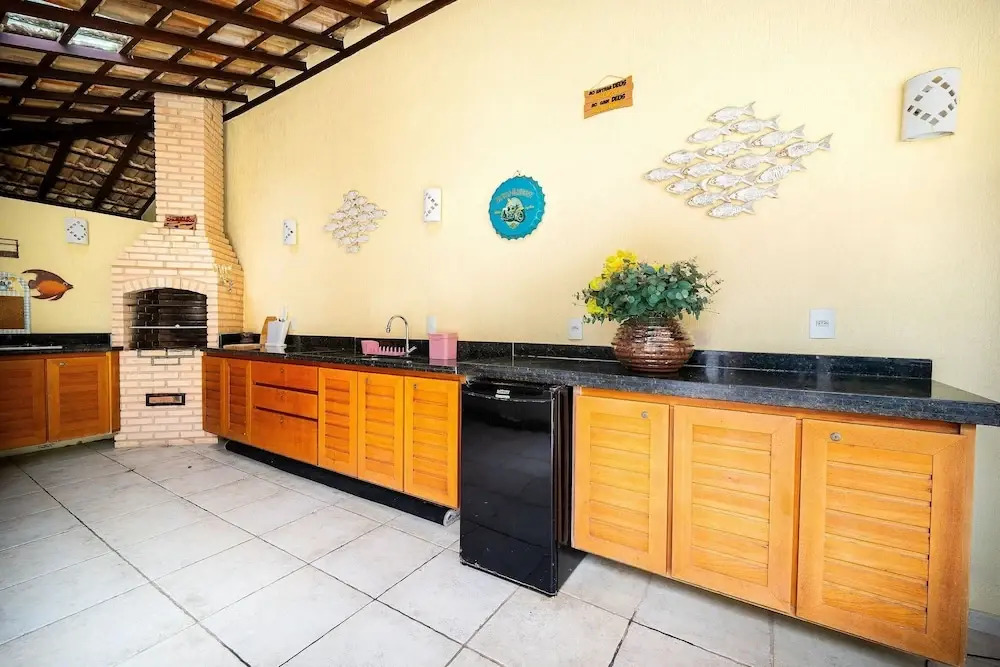 Bz90 Casa 200m da praia área gourmet