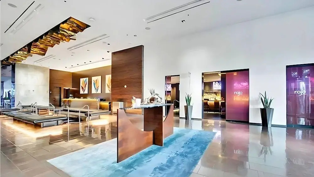 1 Bedroom Balcony Collection Living Room & Jet Tub Bath - StripSuite Palms Place Hotel, Resort & Casino - NO RESORT FEE
