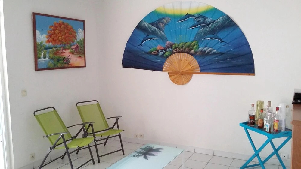 Apartment With one Bedroom in Sainte-anne, With Wonderful sea View, Po