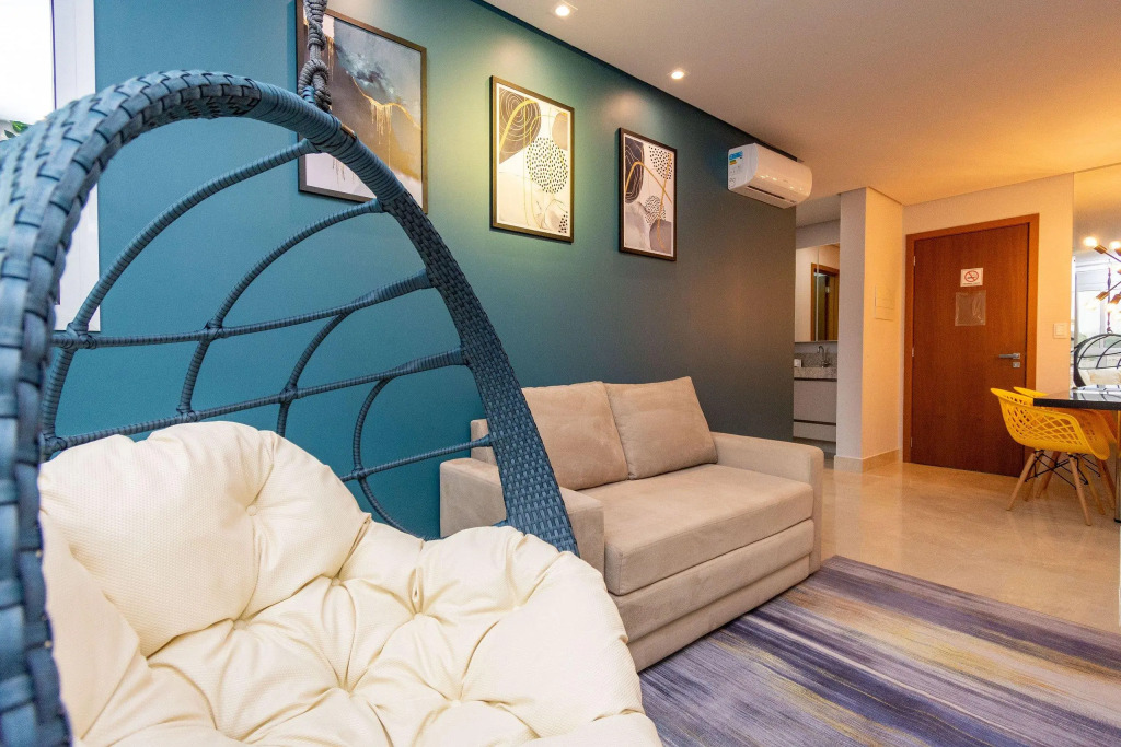 Apartamento Estiloso De 1 Quarto No Setor Marista   Quasar Marista   Qm506