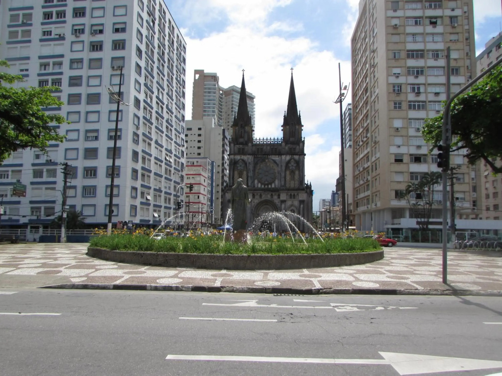 Kitnet em Santos a melhor cidade do litoral paulista.