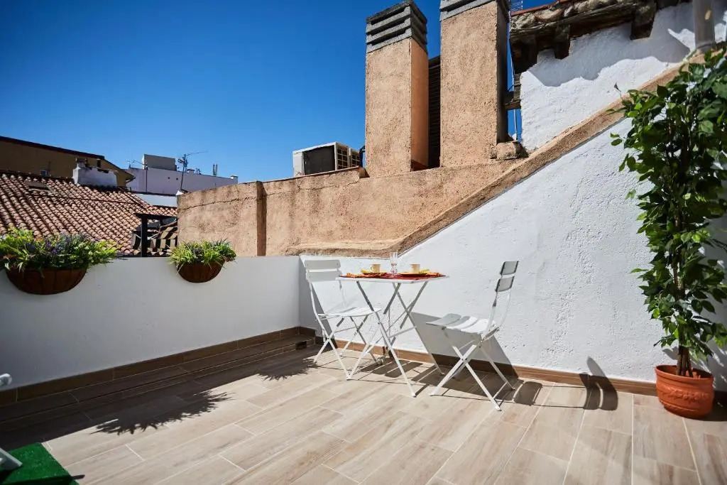 Ático duplex con terraza en puro centro, 2 a 8 pax
