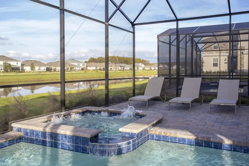 Fantastic Eight Bedrooms SF w Screened Pool at Storey Lake Resort 2887