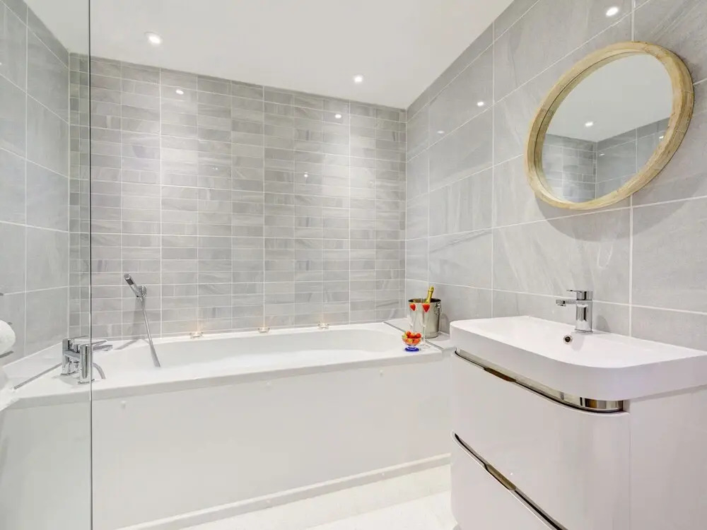 With two Terraces Overlooking the Town of Hythe and the sea in the Distance