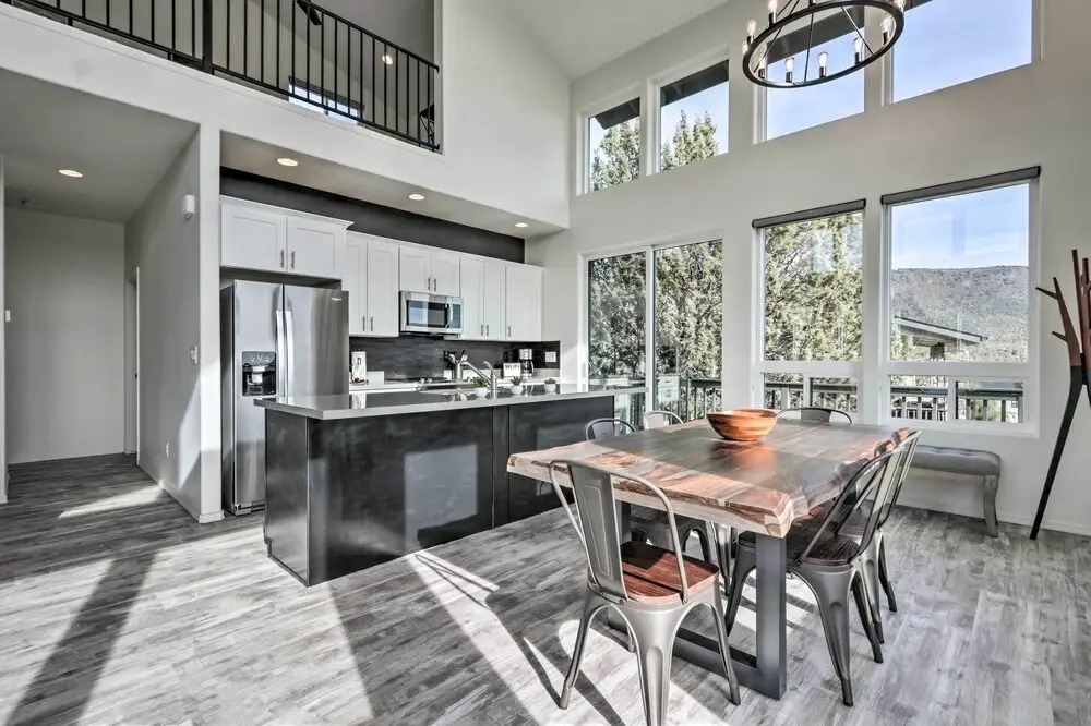 Modern Pine Retreat w/ Deck & Stunning Views!